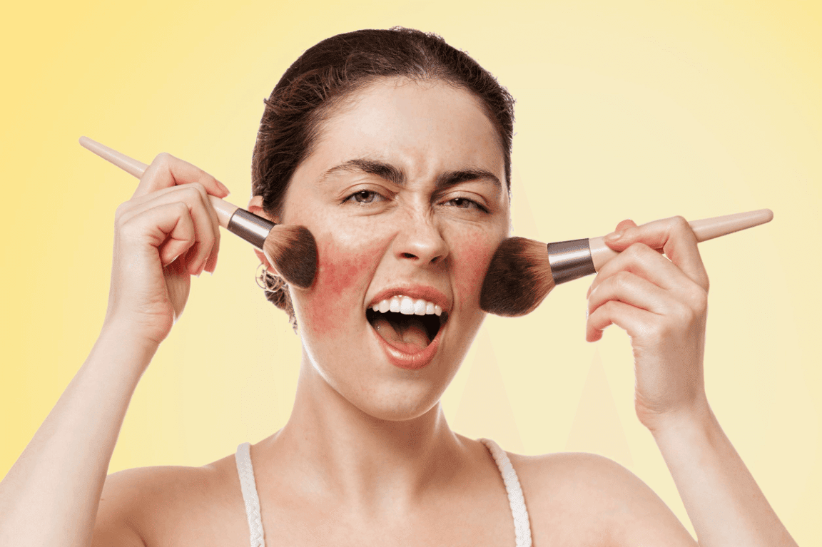 maquillage rougeurs
