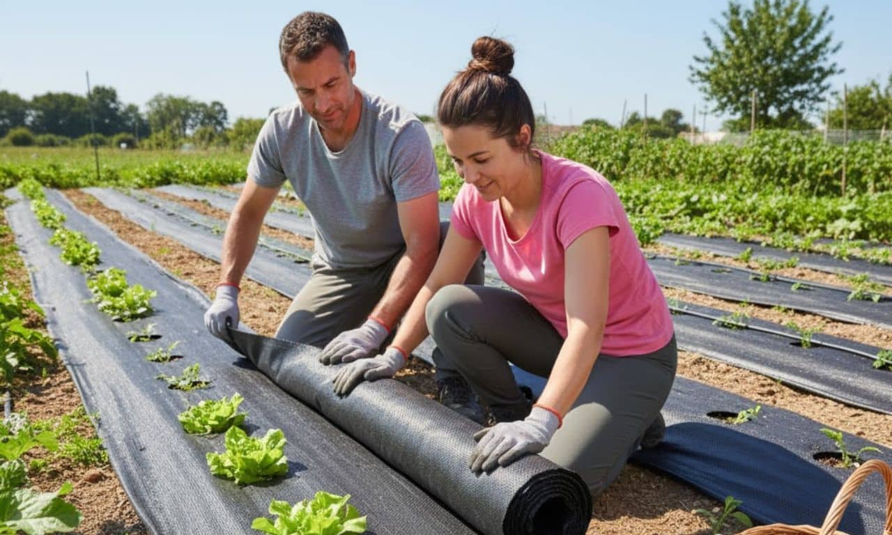 La toile de paillage pour protéger ses plantations