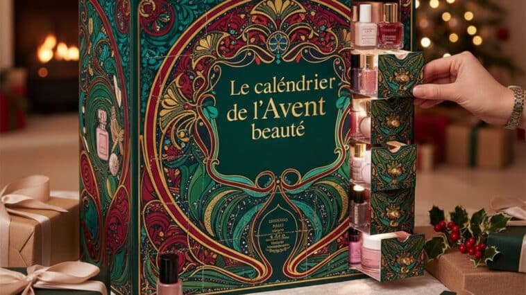 image d'un calendrier de l'avent beauté élégant