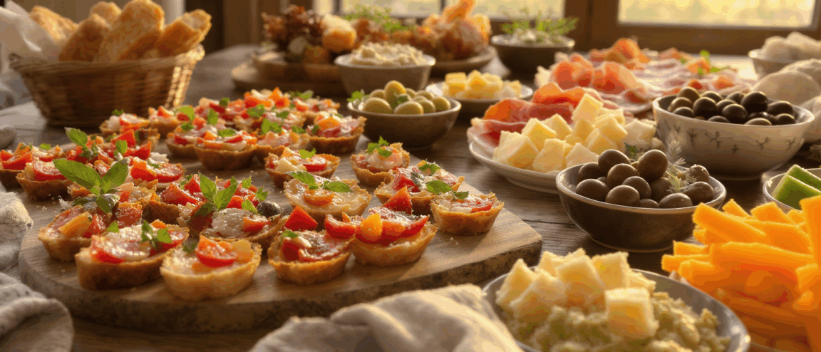 découvrez nos idées recettes apéro dinatoire pas chères, faciles et rapides pour régaler vos invités sans vous ruiner.