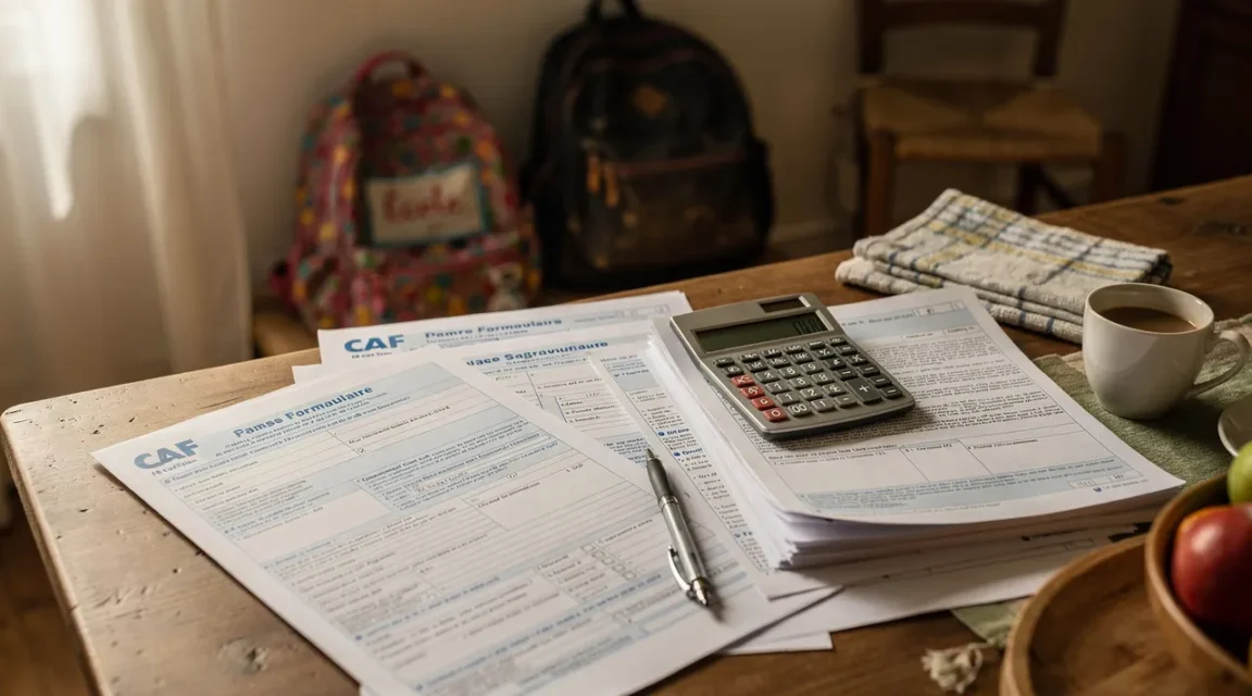 Allocation familiale 2 enfants avec documents CAF et budget familial