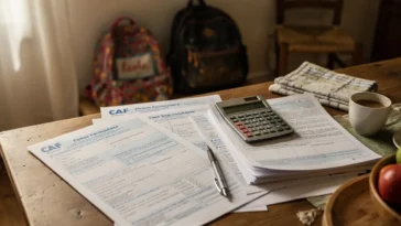 Allocation familiale 2 enfants avec documents CAF et budget familial