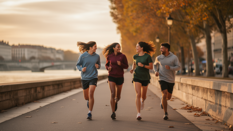 Course à pied entre colocataires à Lyon